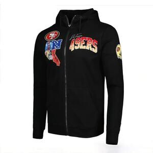 Men's San Francisco 49ers Pro Standard Black Hometown Full-Zip Hoodie - Size XL